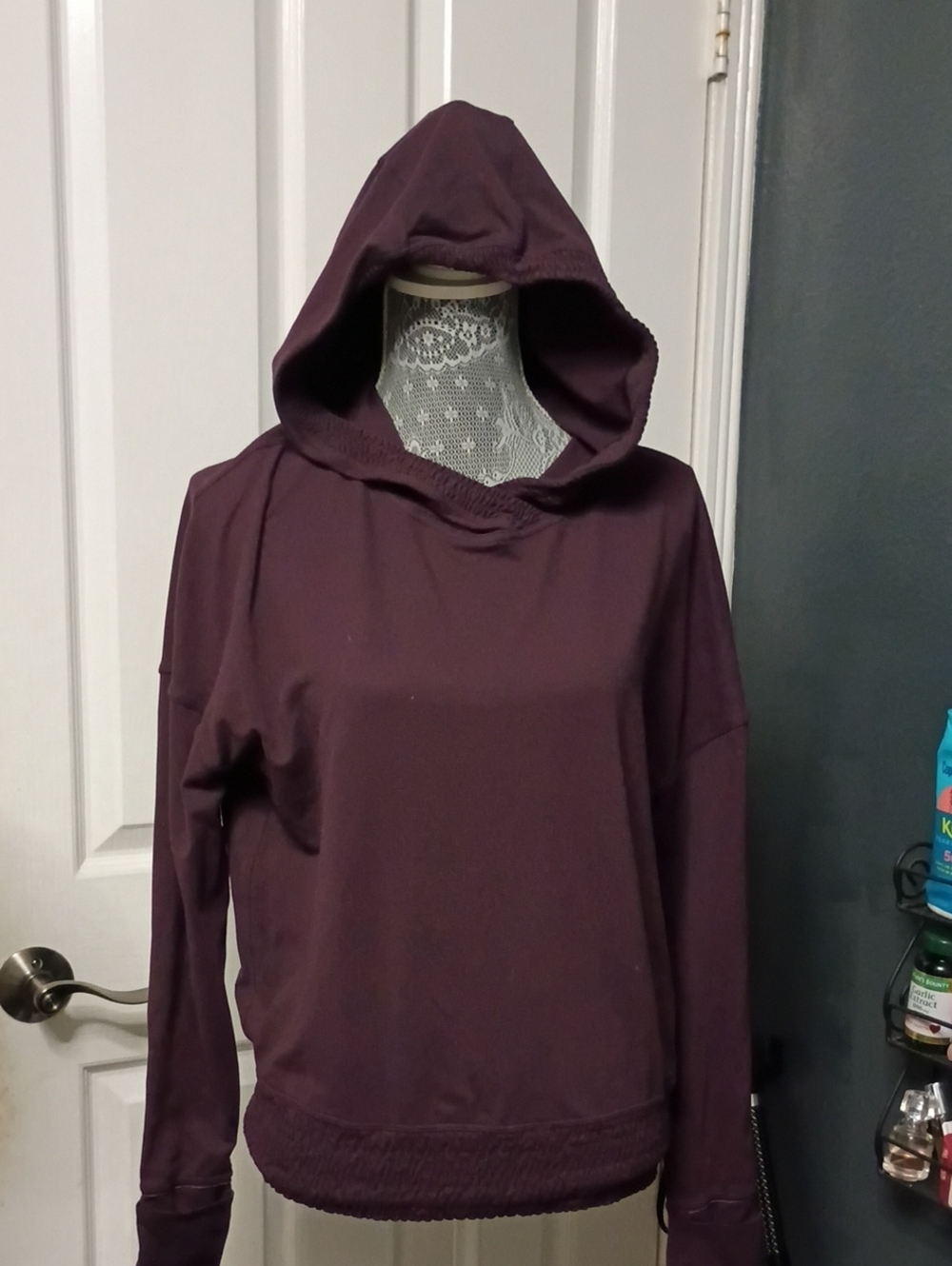 lululemon athletica Hooded Pullover in Plum